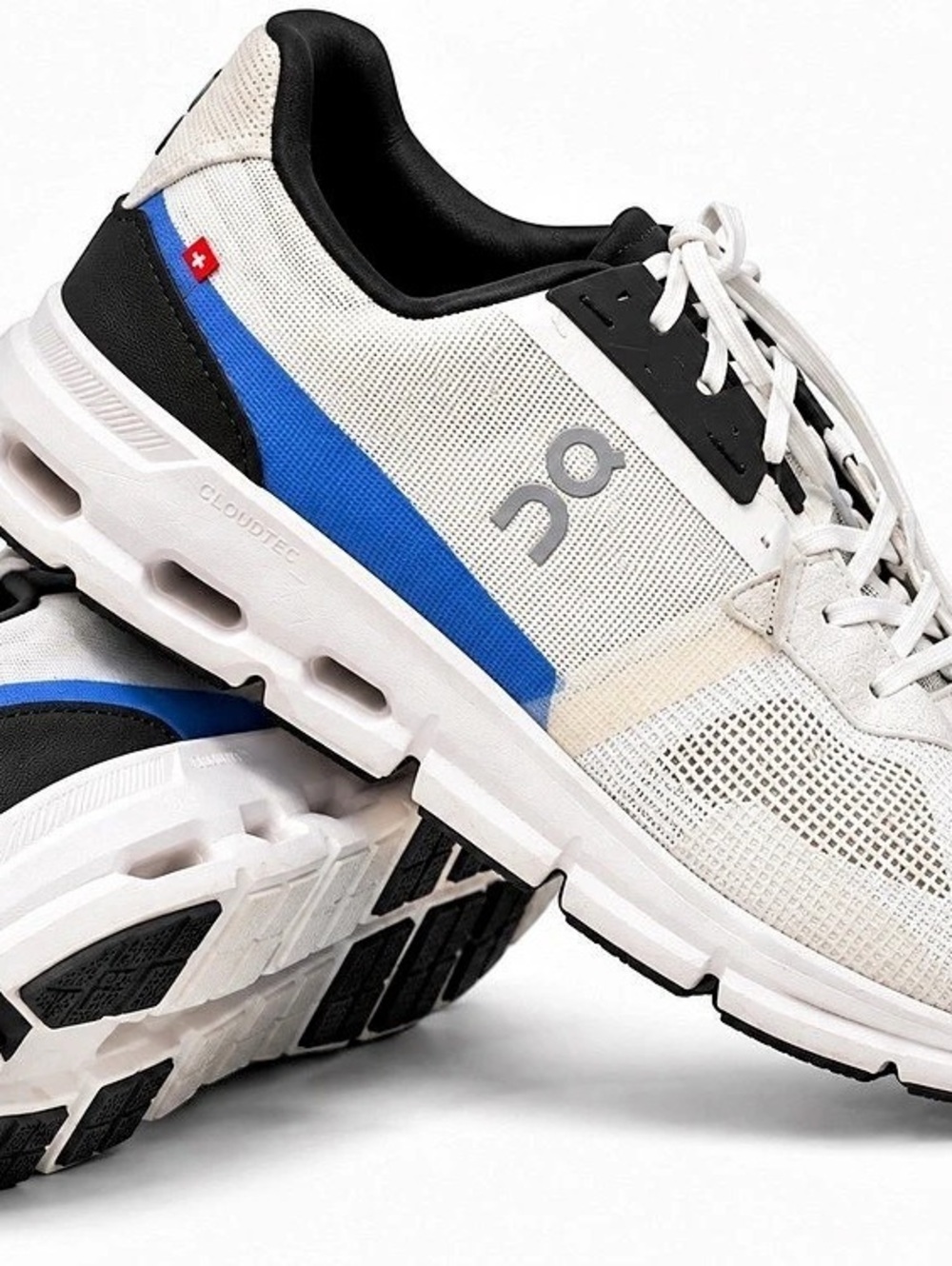 On Cloud Mens Shoes White & Blue